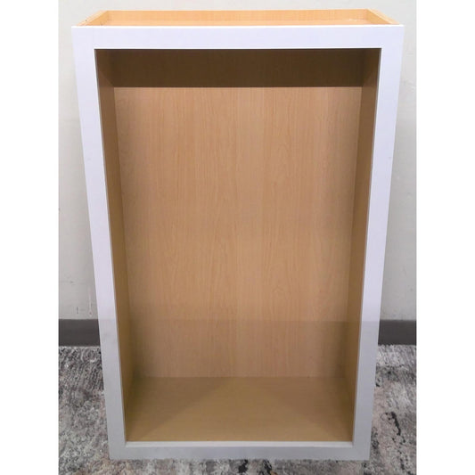 24" x 39" White Open Upper Cabinet