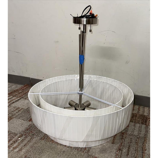 White Modern Drum Pendant Light Fixture