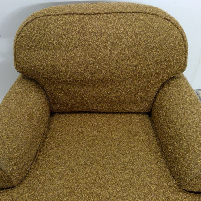 Brown Swivel Rocking Armchair