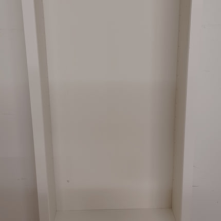 24" x 60" White Open Cabinet with 1 Drawer