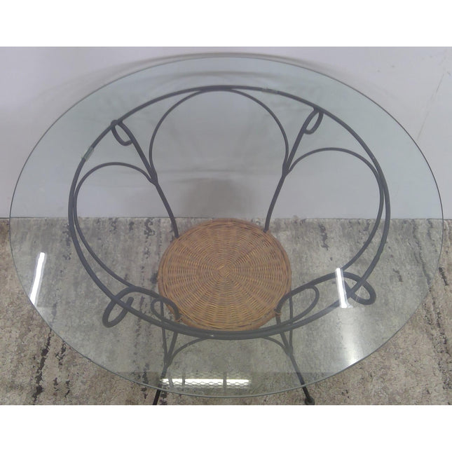 36" Round Glass Top Table