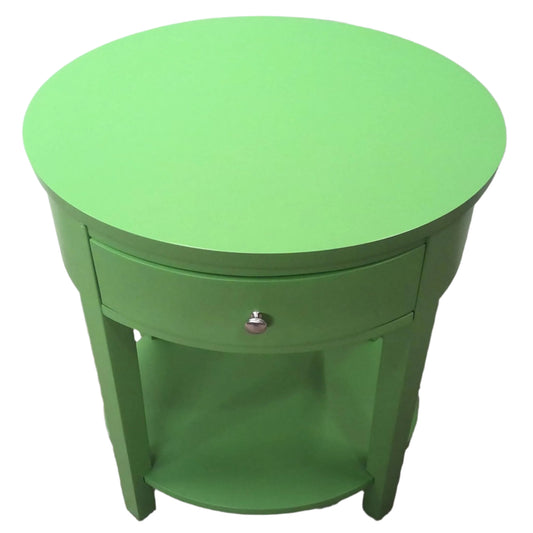 Green Oval End Table