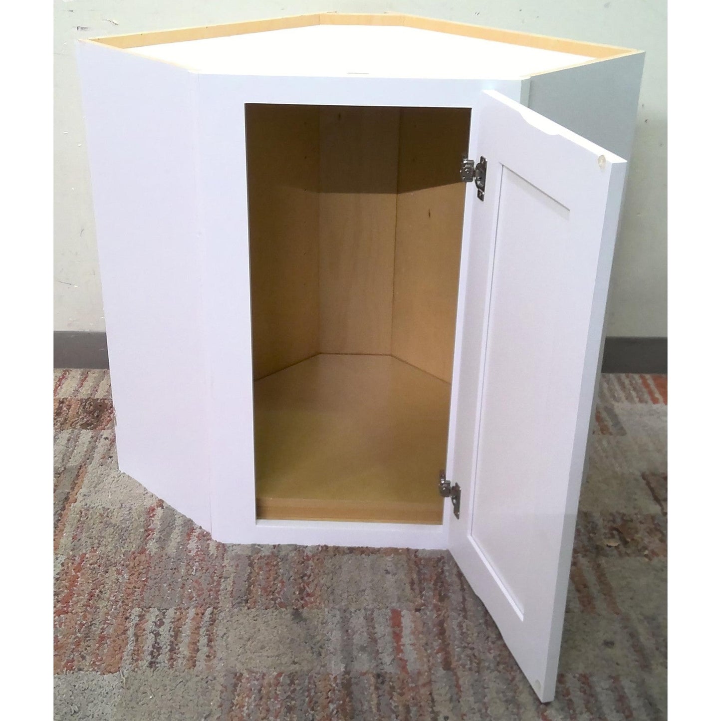 24" White Upper Corner Cabinet