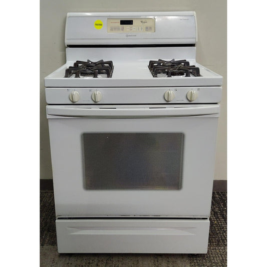 White Whirlpool Gas Stove
