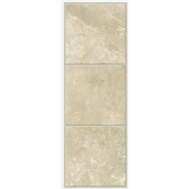 216 Square Feet of Alabaster Travertine Vinyl Tile Flooring (6 Boxes)