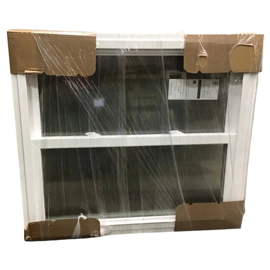 45" x 38" White Vinyl Double-Hung Window