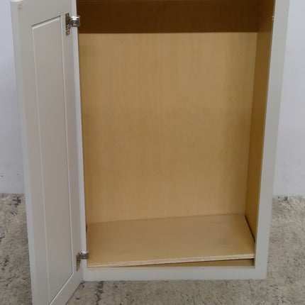 24" x 36" White Plywood Upper Cabinet (Missing Door)
