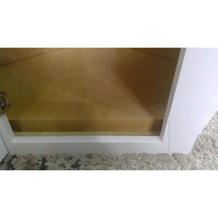 24" White Upper Corner Cabinet