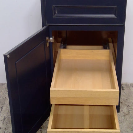19" Blue Plywood Base Cabinet