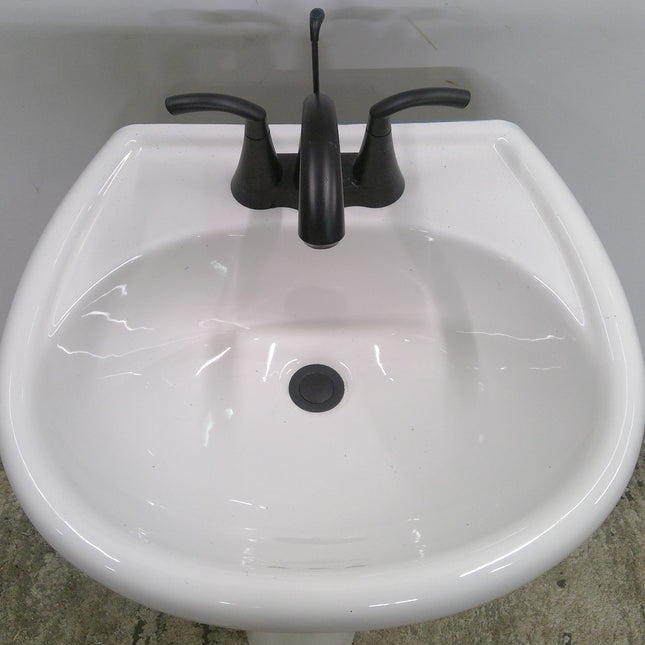 Pedestal Sink with Faucet