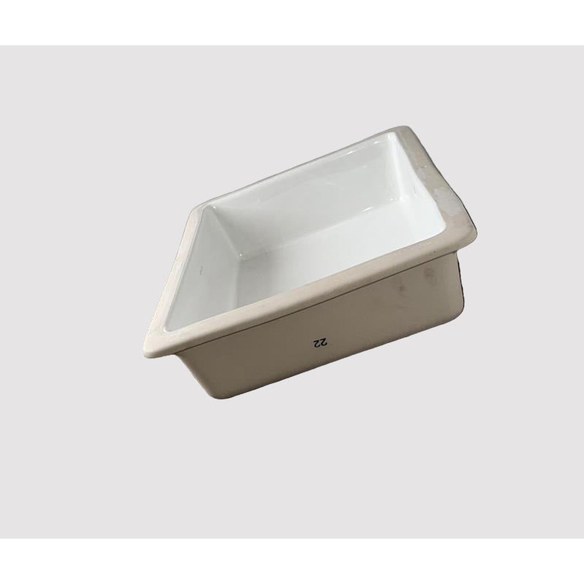 Rectangle Undermount Bathroom Sink