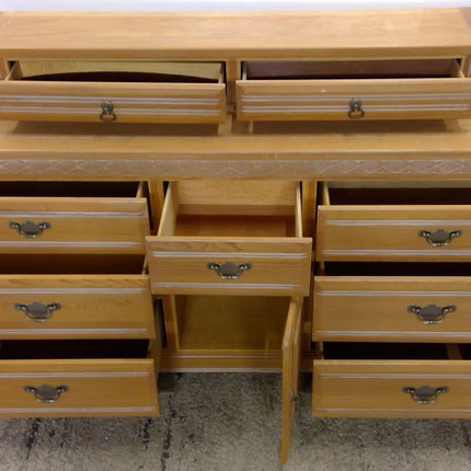 68" Wood Dresser with Mirror