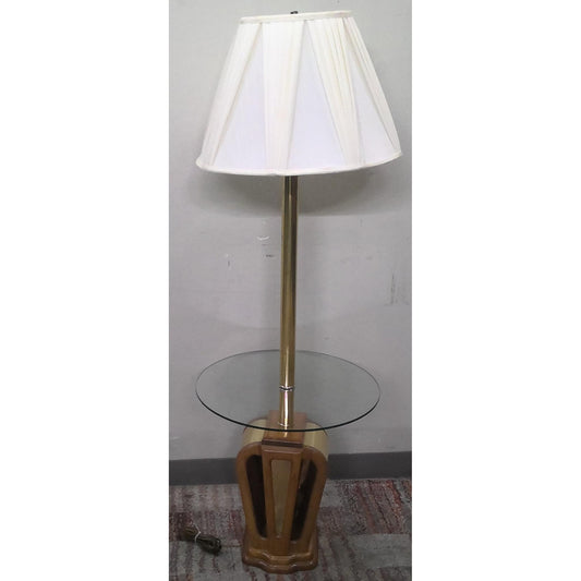 Floor Lamp with Glass Shelf