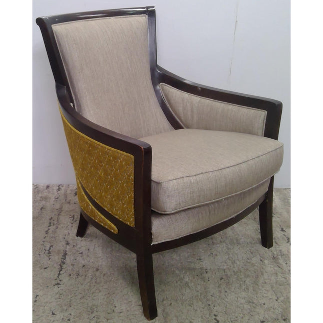 Tan Armchair with Yellow Back (Added 07/29/2026)