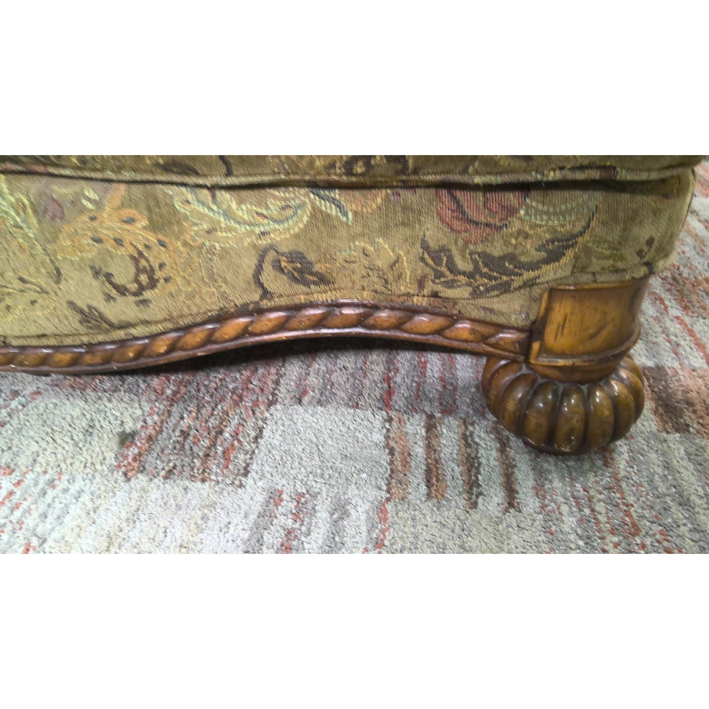 71" Green Flora Loveseat