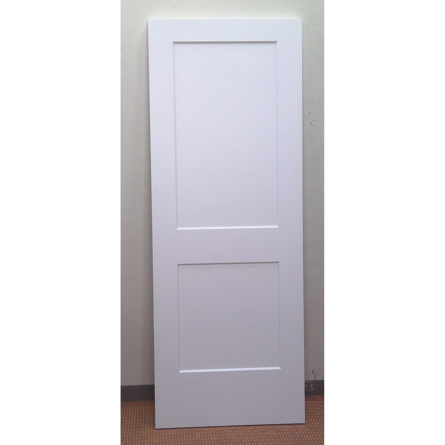 30" x 80" White 2 Panel Door