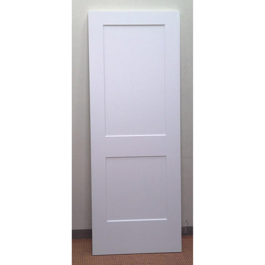 30" x 80" White 2 Panel Door