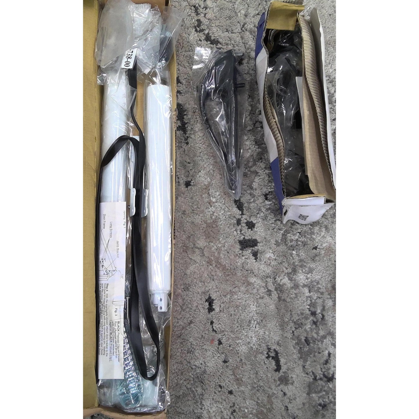 35.5" x 94" White Storm Door with Retractable Screen