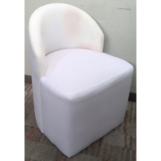 White Barrel Chair