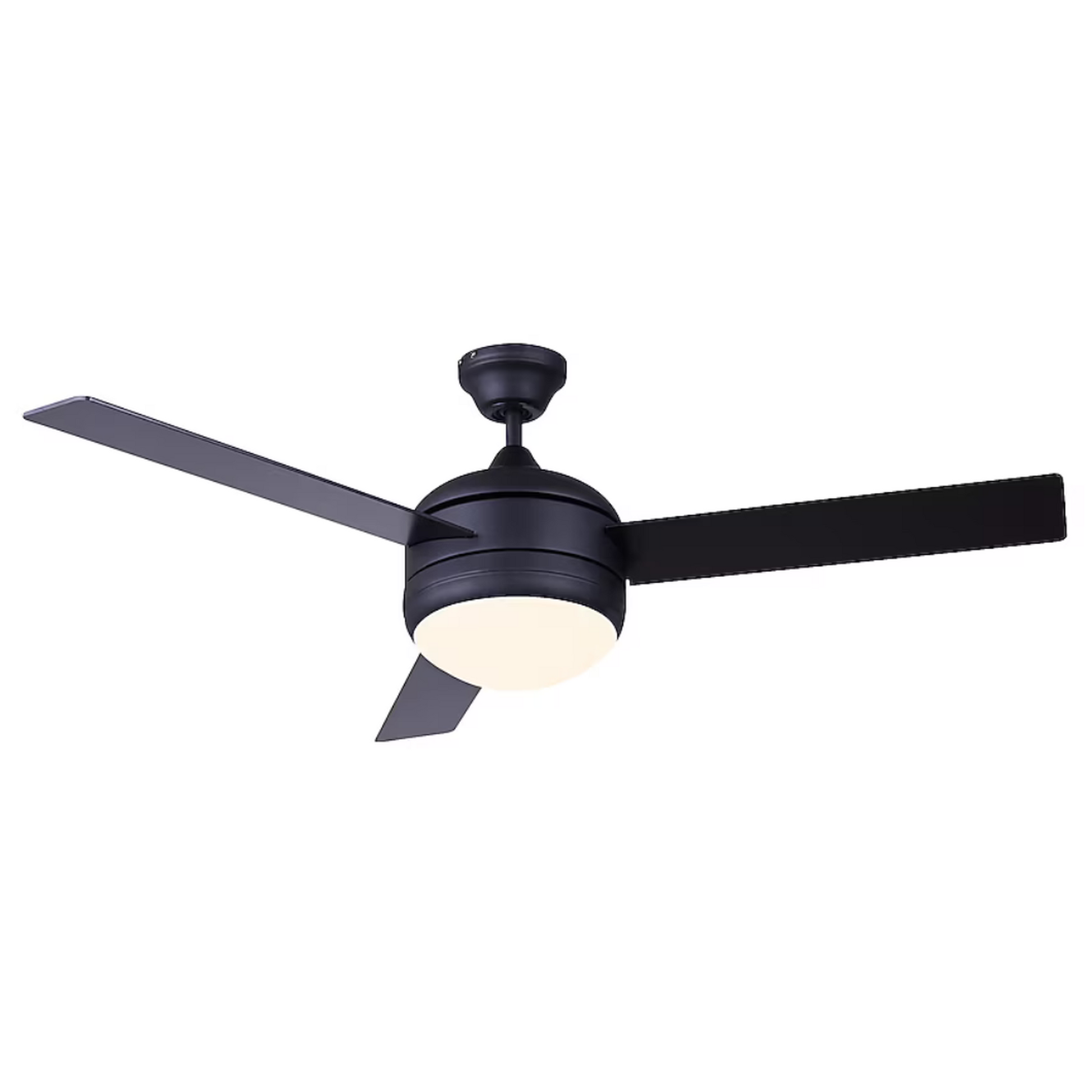48" Black Ceiling Fan with Light