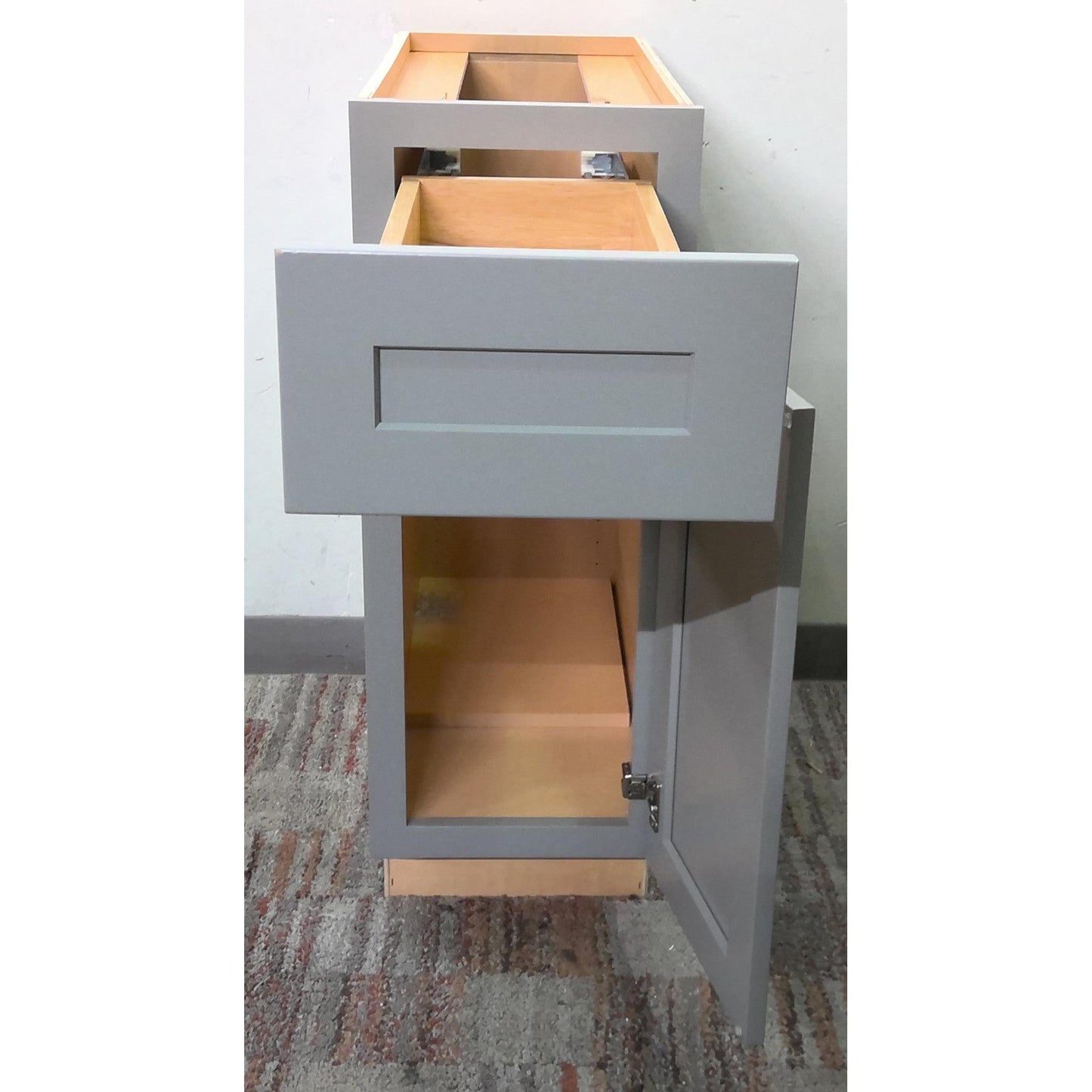 12" Gray Base Cabinet