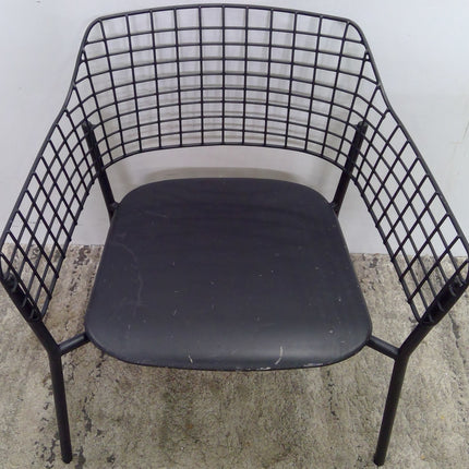 Black Metal Armchair