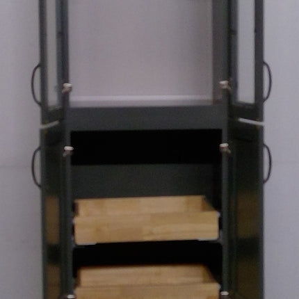 25" x 96" Green Plywood Pantry Cabinet