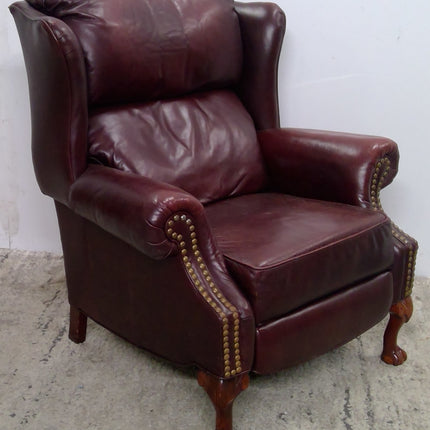 Burgundy Leather Recliner