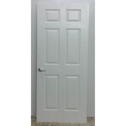 34" x 80" White 6 Panel Hollow Core Door