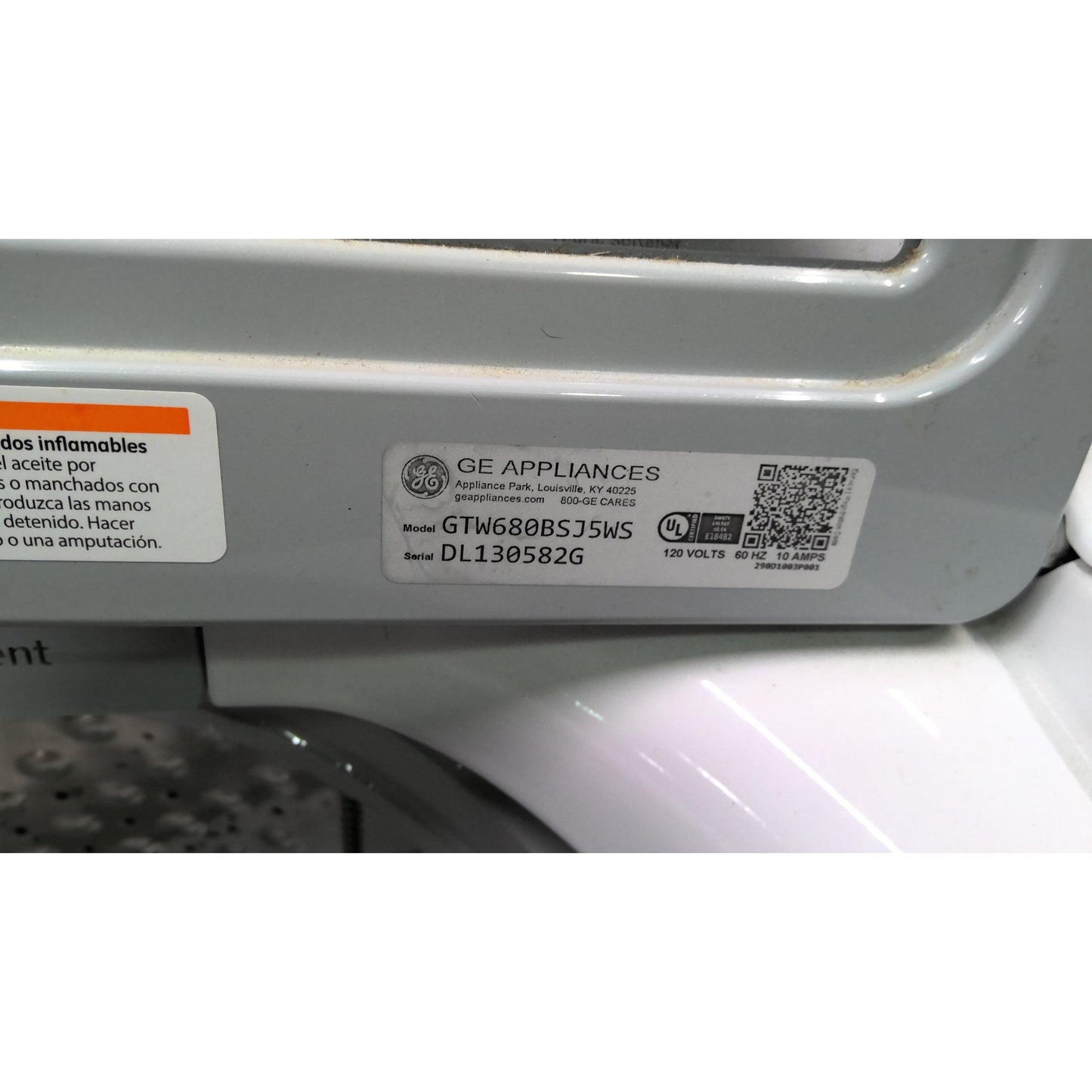 GE 4.6 cu. ft. Capacity Washer with Stainless Steel Basket