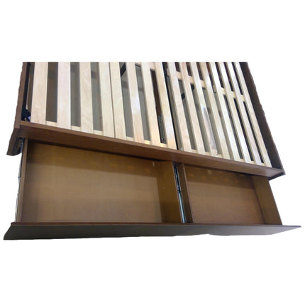 Queen Smoked Oak Platform Storage Bed (Added 08/12/2026)