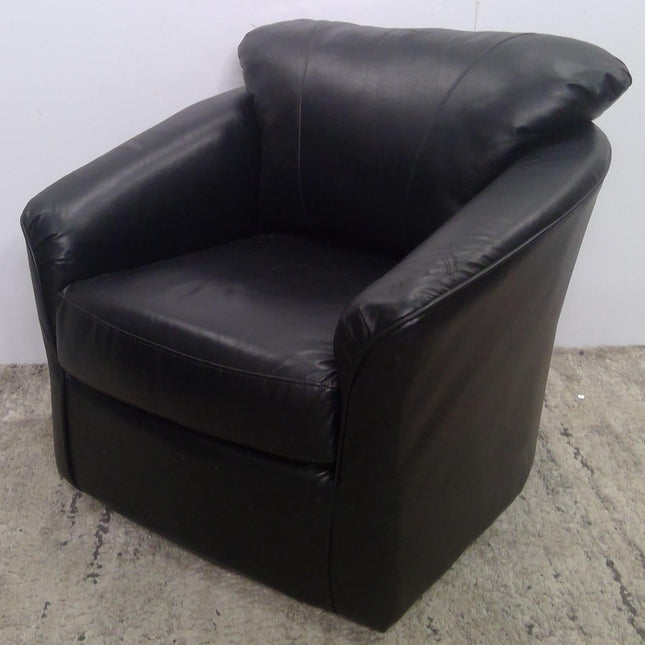 Black Swivel Armchair
