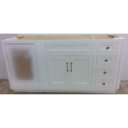 66" White Blind Corner Sink Base Cabinet