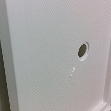 Slimline Single Threshold Shower Base 36" x 48" in White - Center Drain
