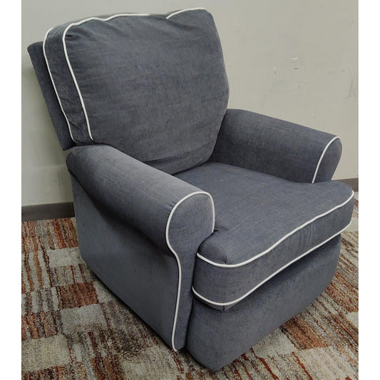 Gray Swivel Rocking Armchair