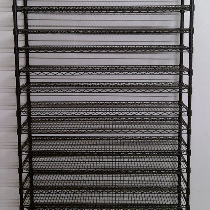 15 Tier Black Wire Metal Storage Rack