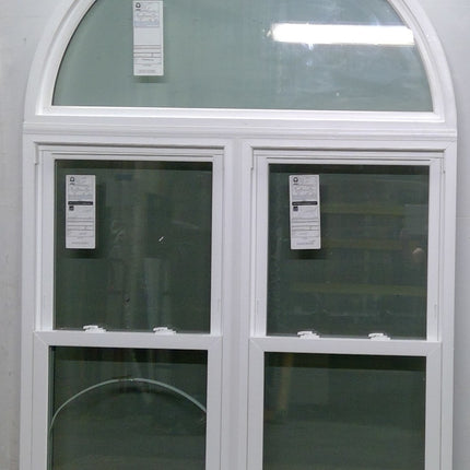58.25" x 86.5" Double Hung Window with Rounded Top
