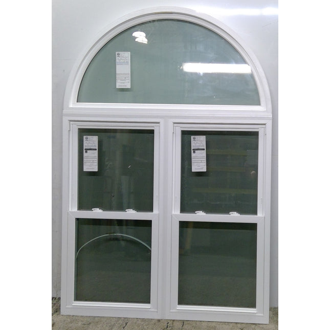 58.25" x 86.5" Double Hung Window with Rounded Top