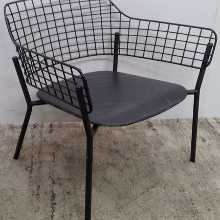 Black Metal Armchair
