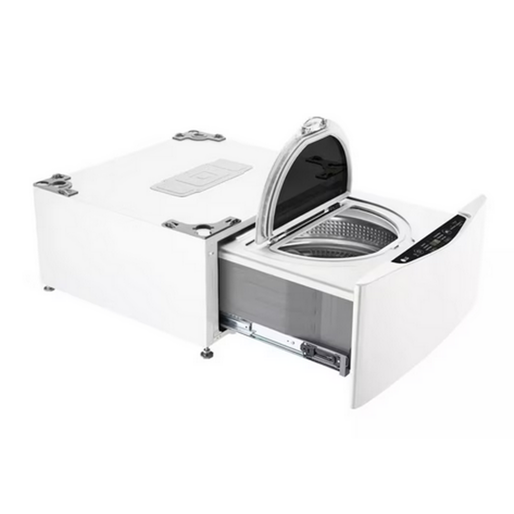 1.0 cu. ft. LG SideKick Pedestal Washer with TWINWash & Direct Drive Motor - White