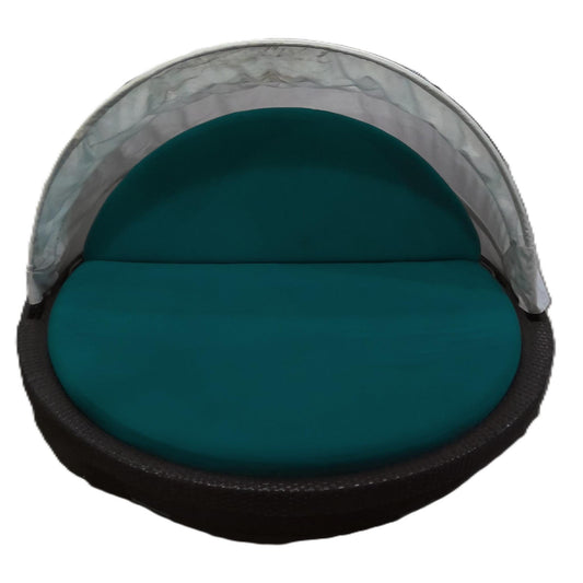 Resin Wicker Daybed with Canopy