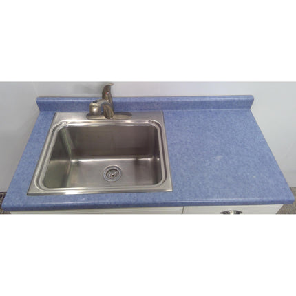 49" Sink Cabinet with Stainless Steel Sink and Faucet