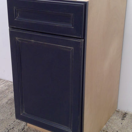 19" Blue Plywood Base Cabinet