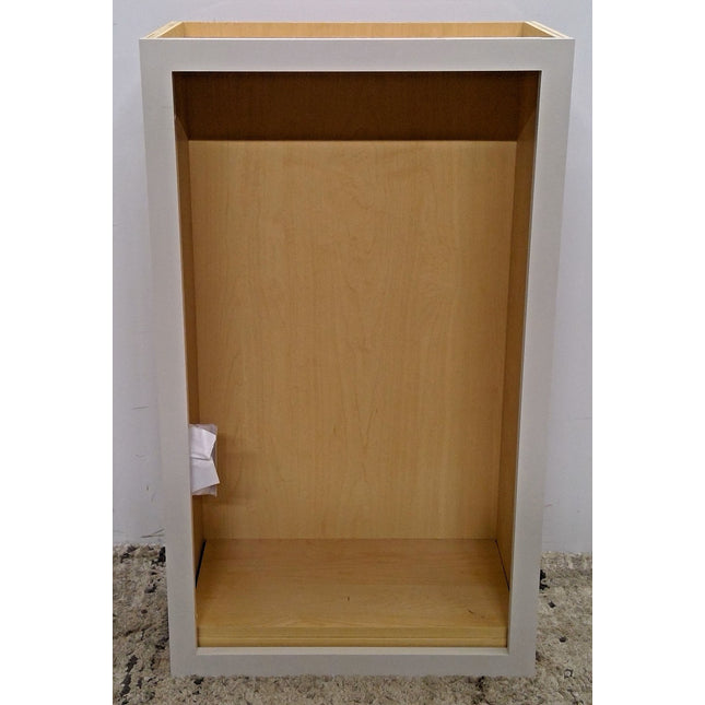 21" x 36" Gray Open Upper Cabinet