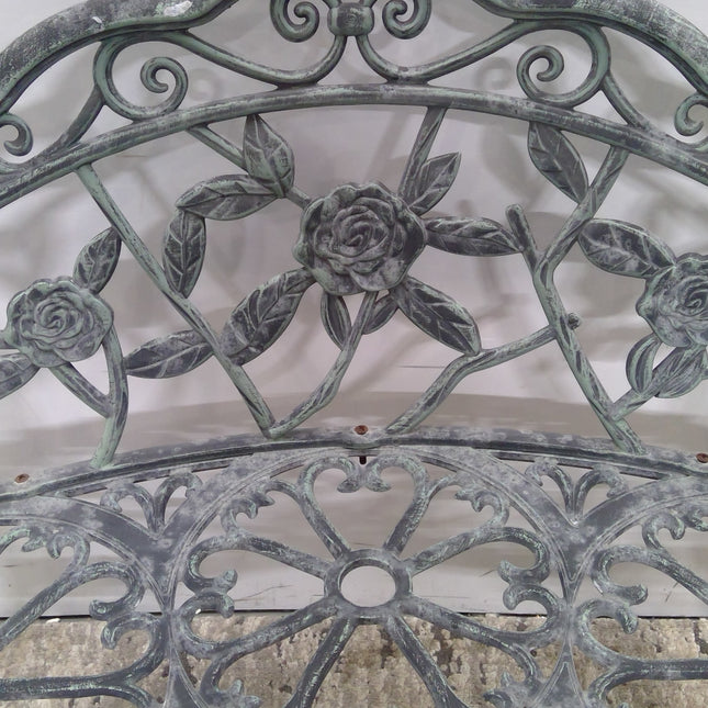 Antique Style Metal Garden Bench