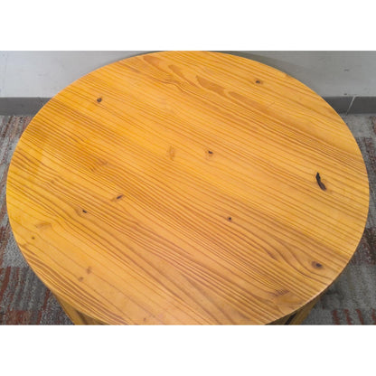 36" Round Wood Coffee Table