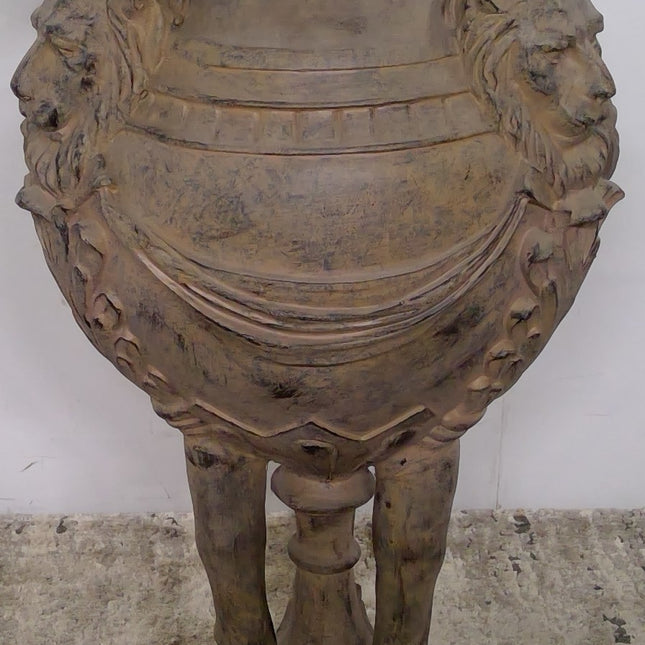 Decorative Urn with Artificial Plant