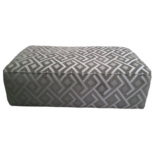 Geometric Accent Ottoman