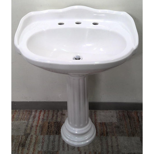 White Pedestal Sink