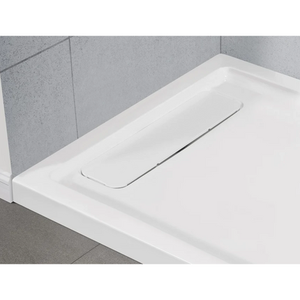 36" x 72" Rectangular Shower Base with Single Threshold and Reversible Drain